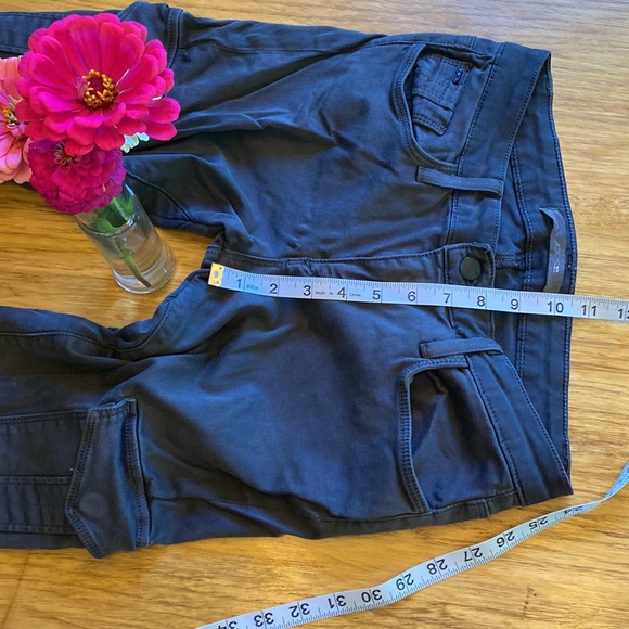 Joe’s Skinny Jeans, Stretch, Cargo Side Pockets, Charcoal Color, Sz. 27. - Picture 2 of 8
